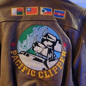 Boys Leather Bomber Jacket ( Brown )